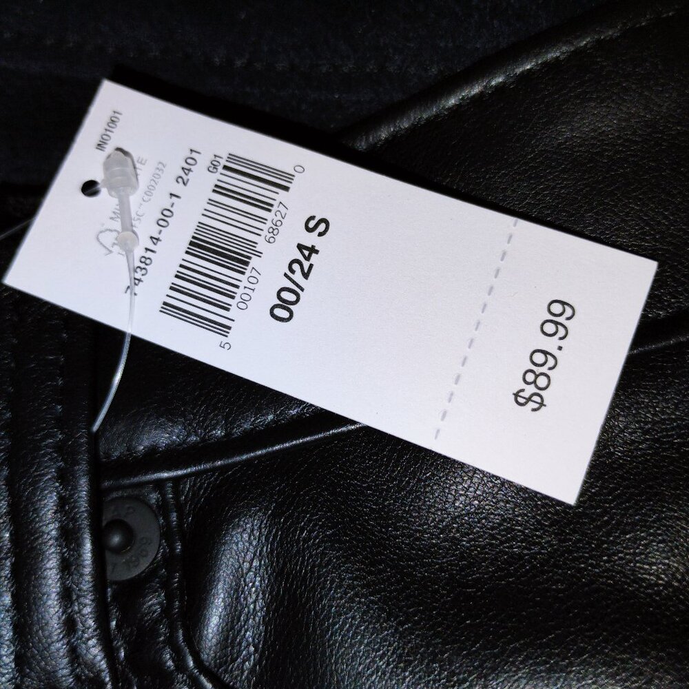 Faux leather gap pants size 0